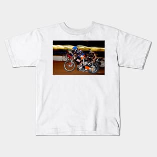 Reading Racers Speedway Motorcycle Action Kids T-Shirt